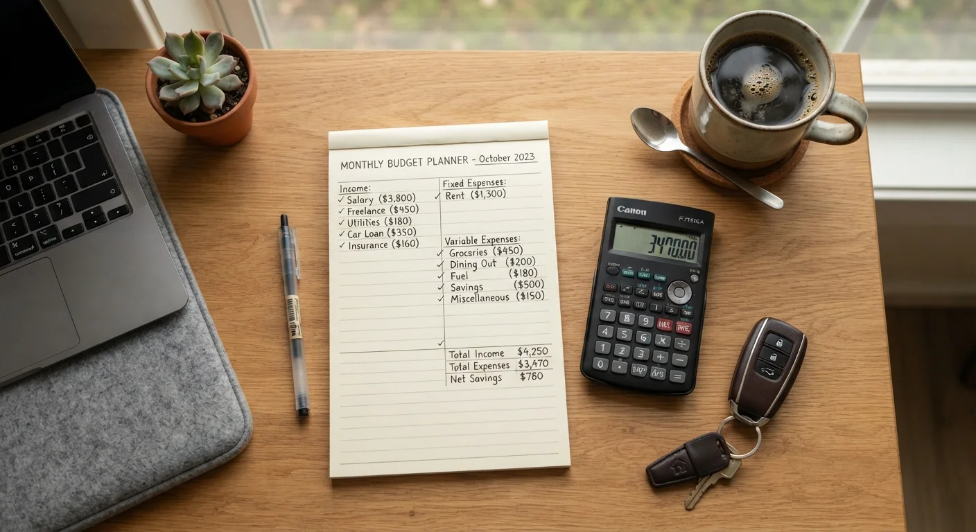 Building a Realistic Monthly Car Budget