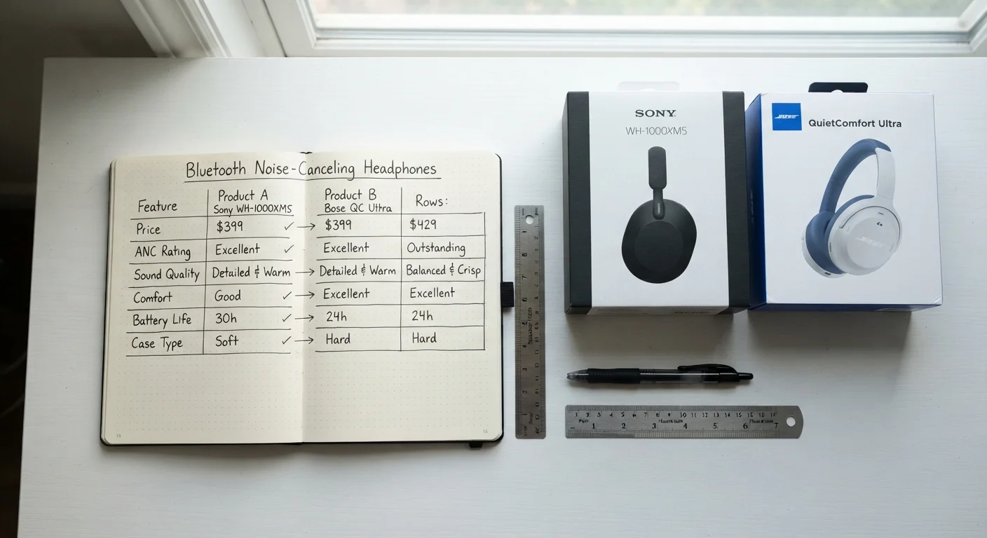 How to Build a Fair Comparison Between Two Products You've Never Owned