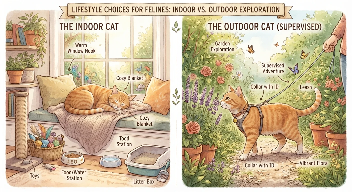 Indoor vs. Outdoor Cat Setups: Gear Differences Worth Knowing