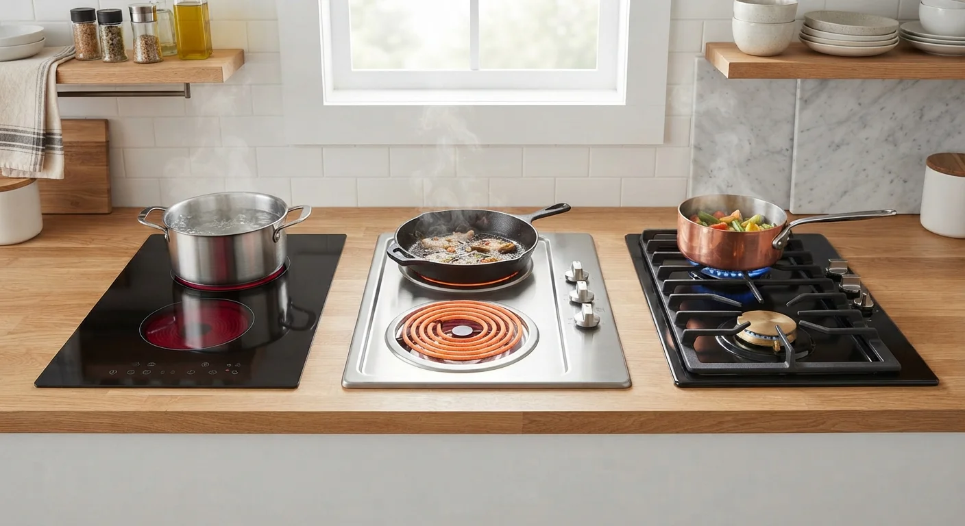 Induction vs. Electric vs. Gas Cooktops: A Feature-by-Feature Look