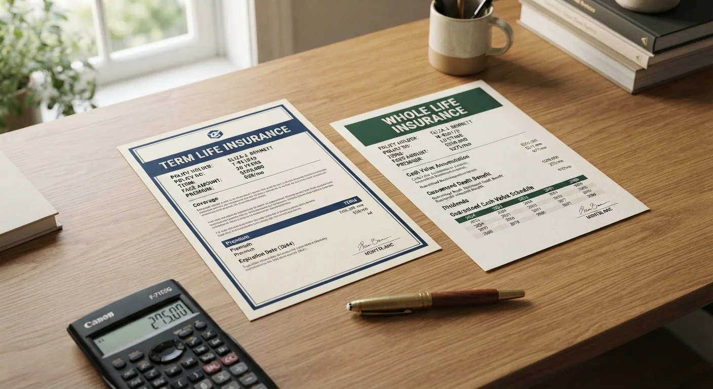 Term Life vs. Whole Life Insurance: What the Difference Actually Costs You